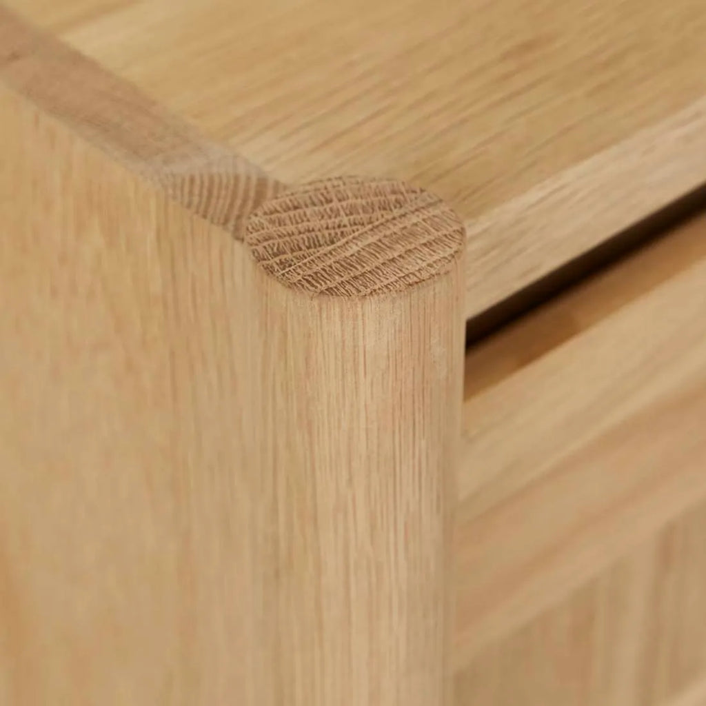 Oliver Fluted Desk Natural Ash