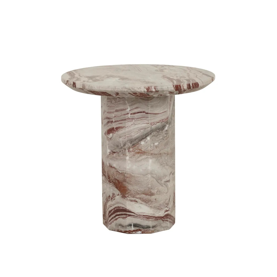 Atlas Decagon Side Table Monica Red