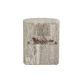 Atlas Pinnacle Side Table Satin Grey Travertine