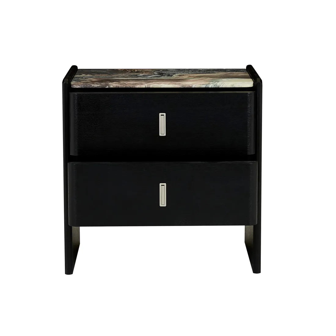 Pearce Marble Bedside Tall Storm Black