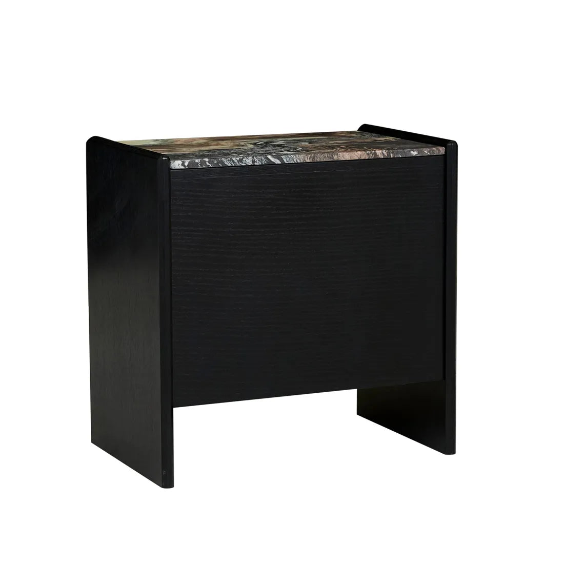 Pearce Marble Bedside Tall Storm Black
