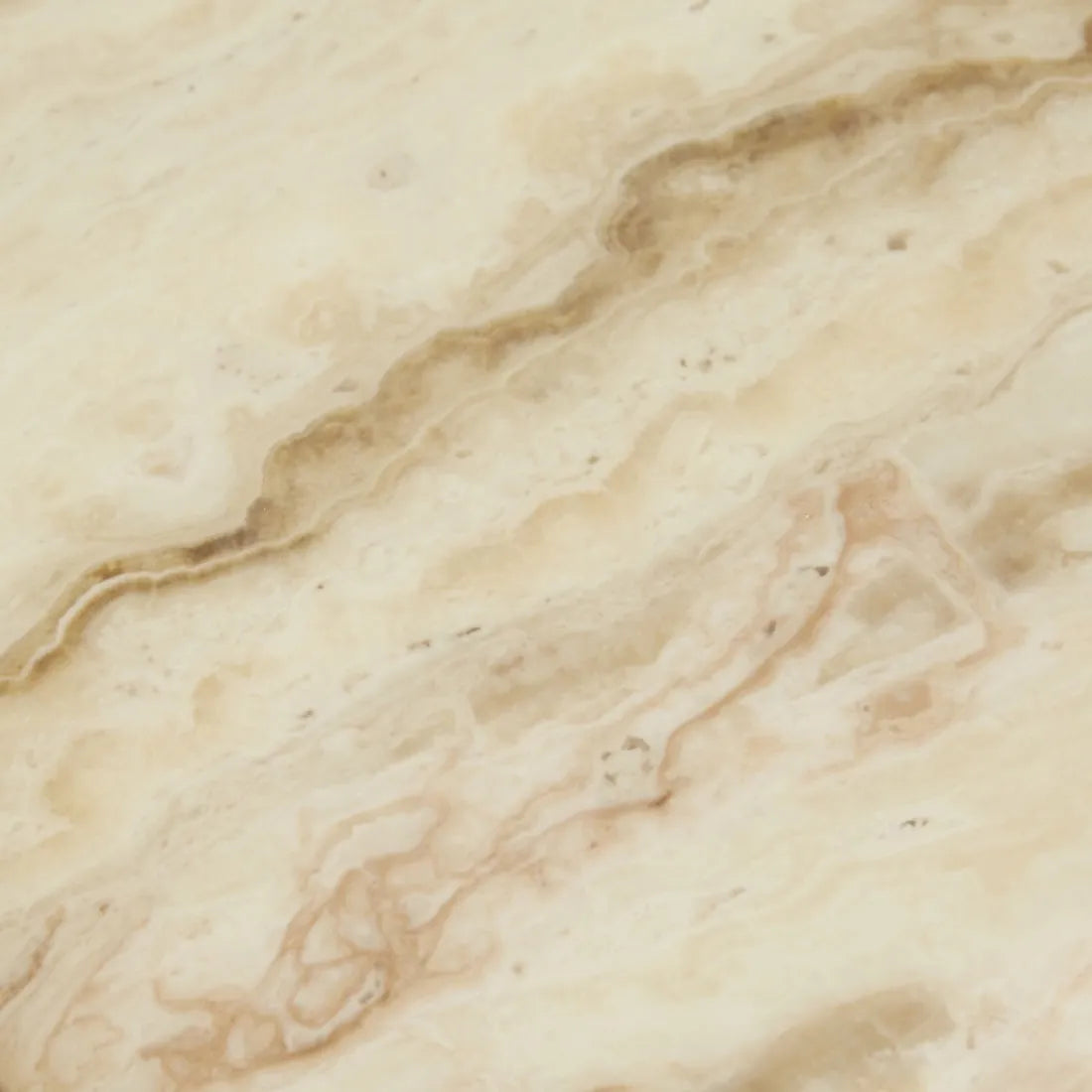Pearce Marble Bedside Tall Travertine Natural
