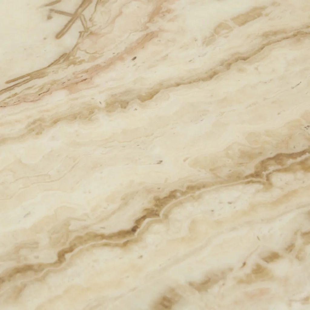 Pearce Marble Bedside Tall Travertine Natural