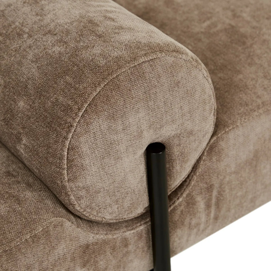 Axel Large Bench Seat Soft Russet