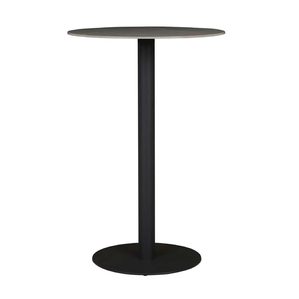 Portsea Cruise Round Bar Table Grey Stone