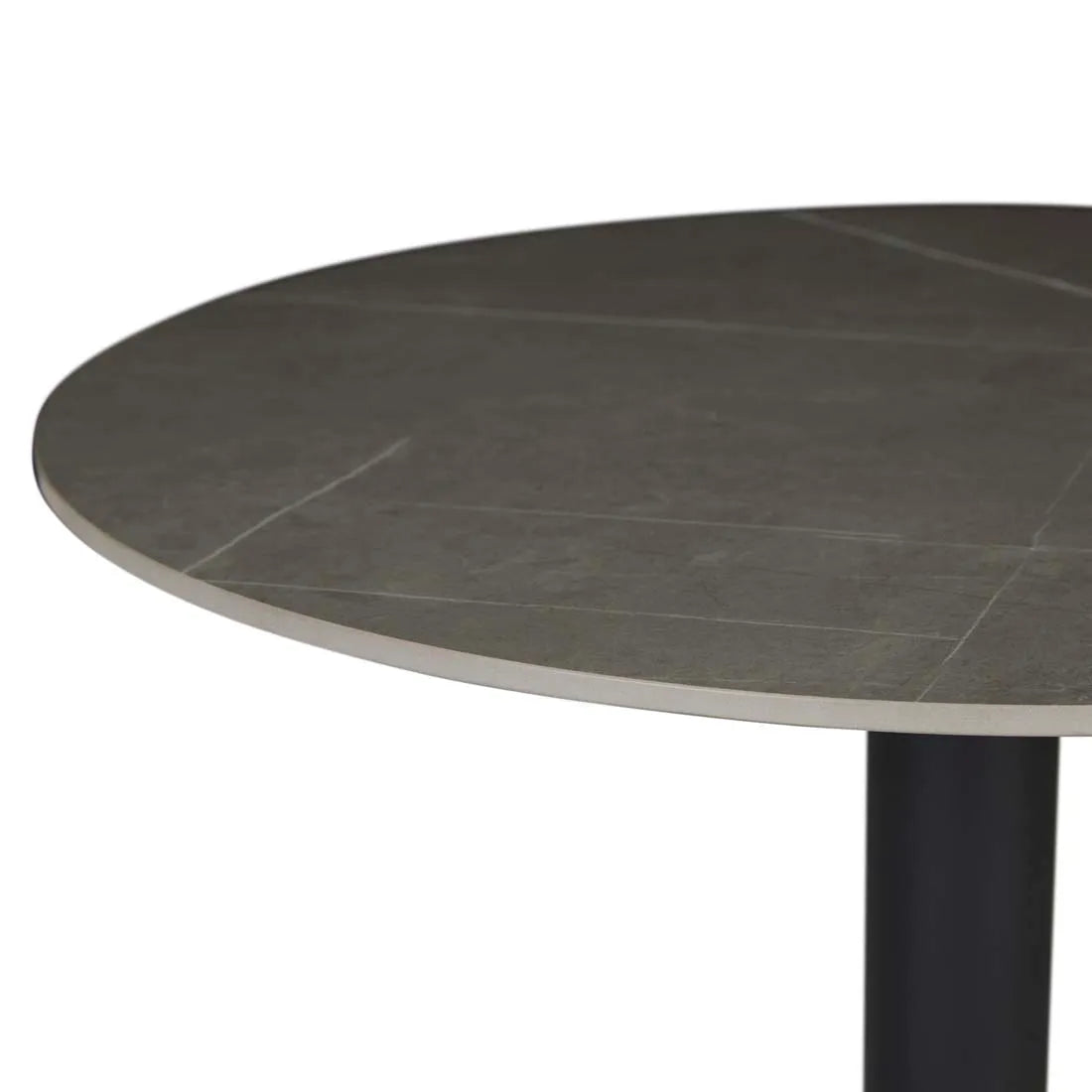 Portsea Cruise Round Bar Table Grey Stone