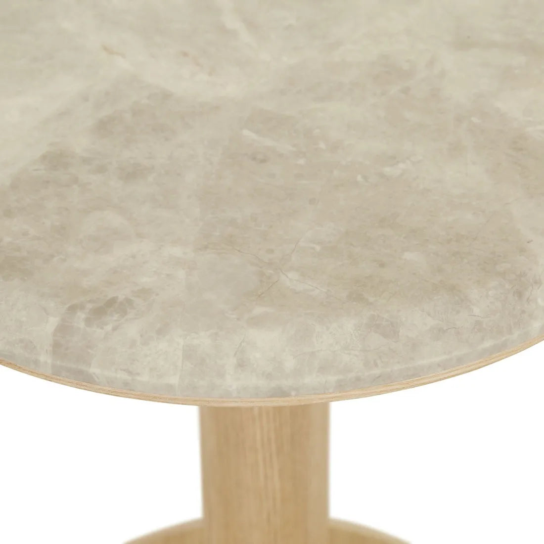 Rudy Marble Side Table Matt Grey/Natural