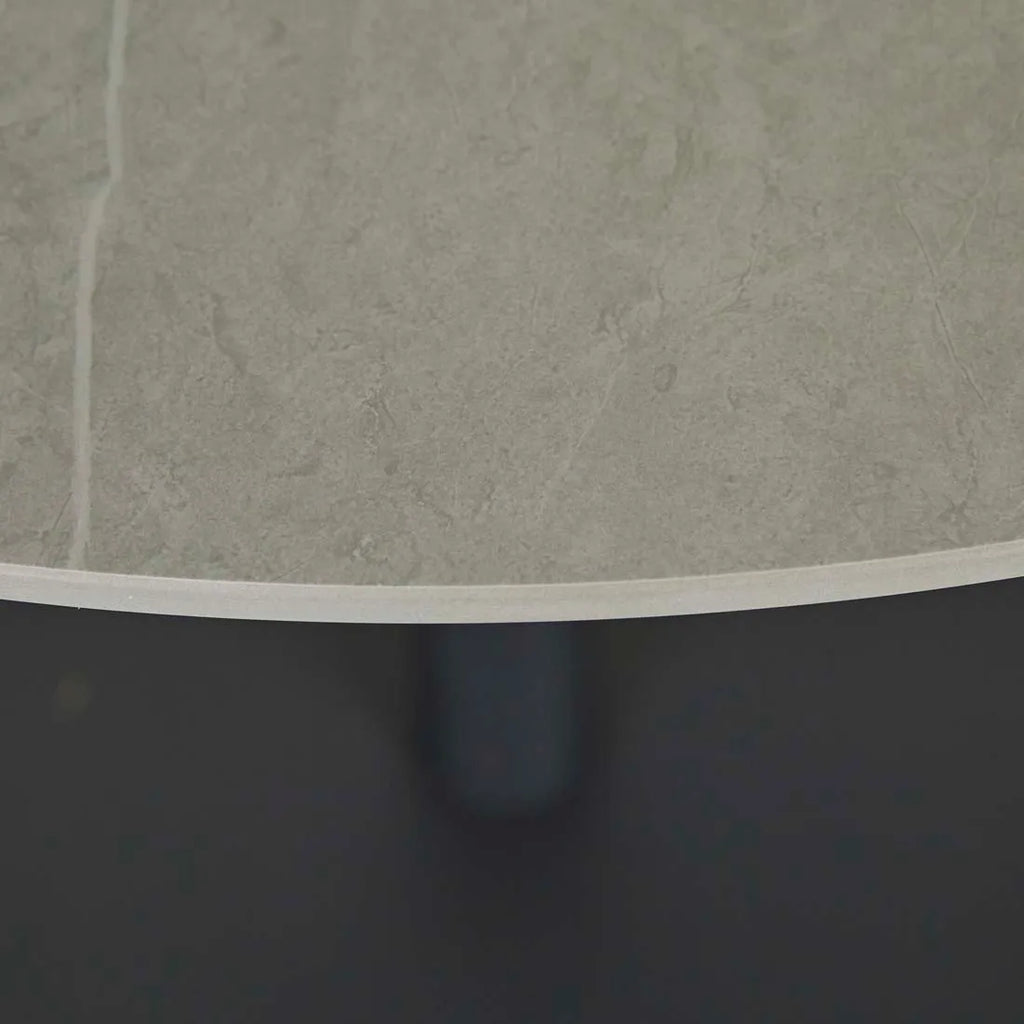 Portsea Cruise Round Dining Table Grey Stone