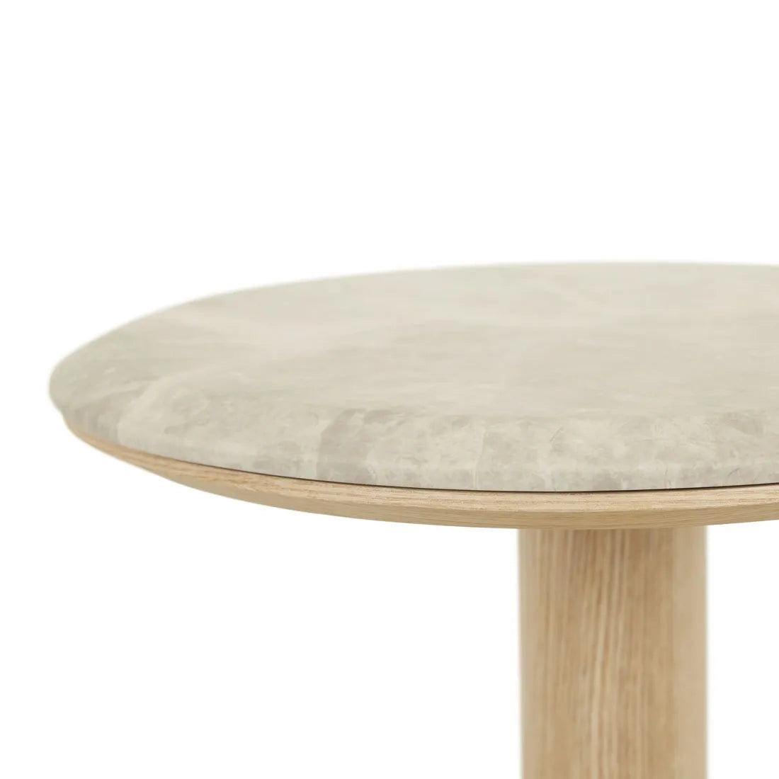 Rudy Marble Side Table Matt Grey/Natural