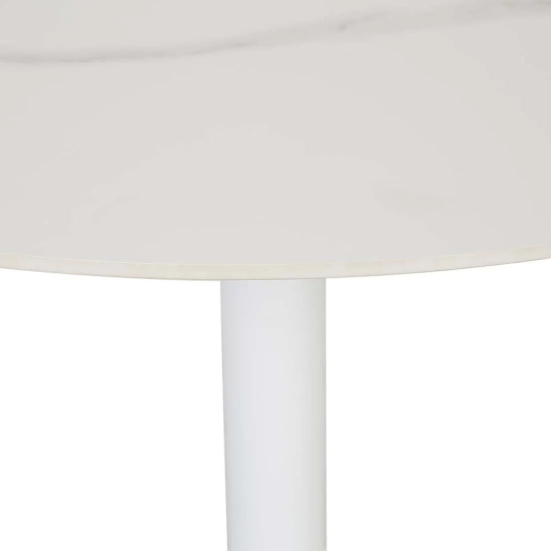 Portsea Cruise Round Dining Table White