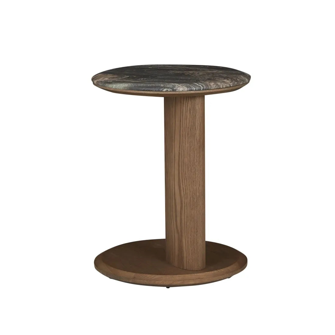 Rudy Marble Side Table Storm/Smoked Ash