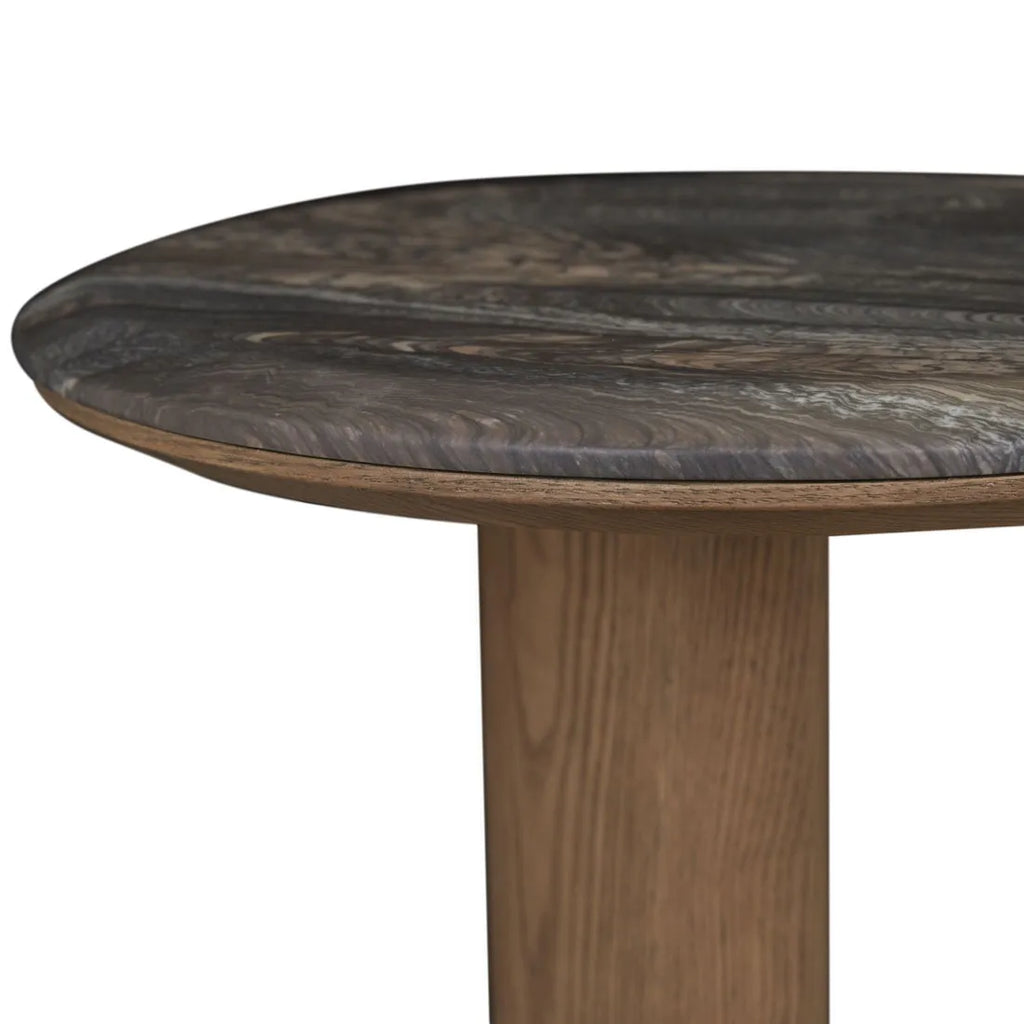 Rudy Marble Side Table Storm/Smoked Ash