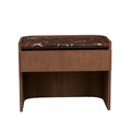 Elsie Large Bedside Rouge Marble/Smoked Ash