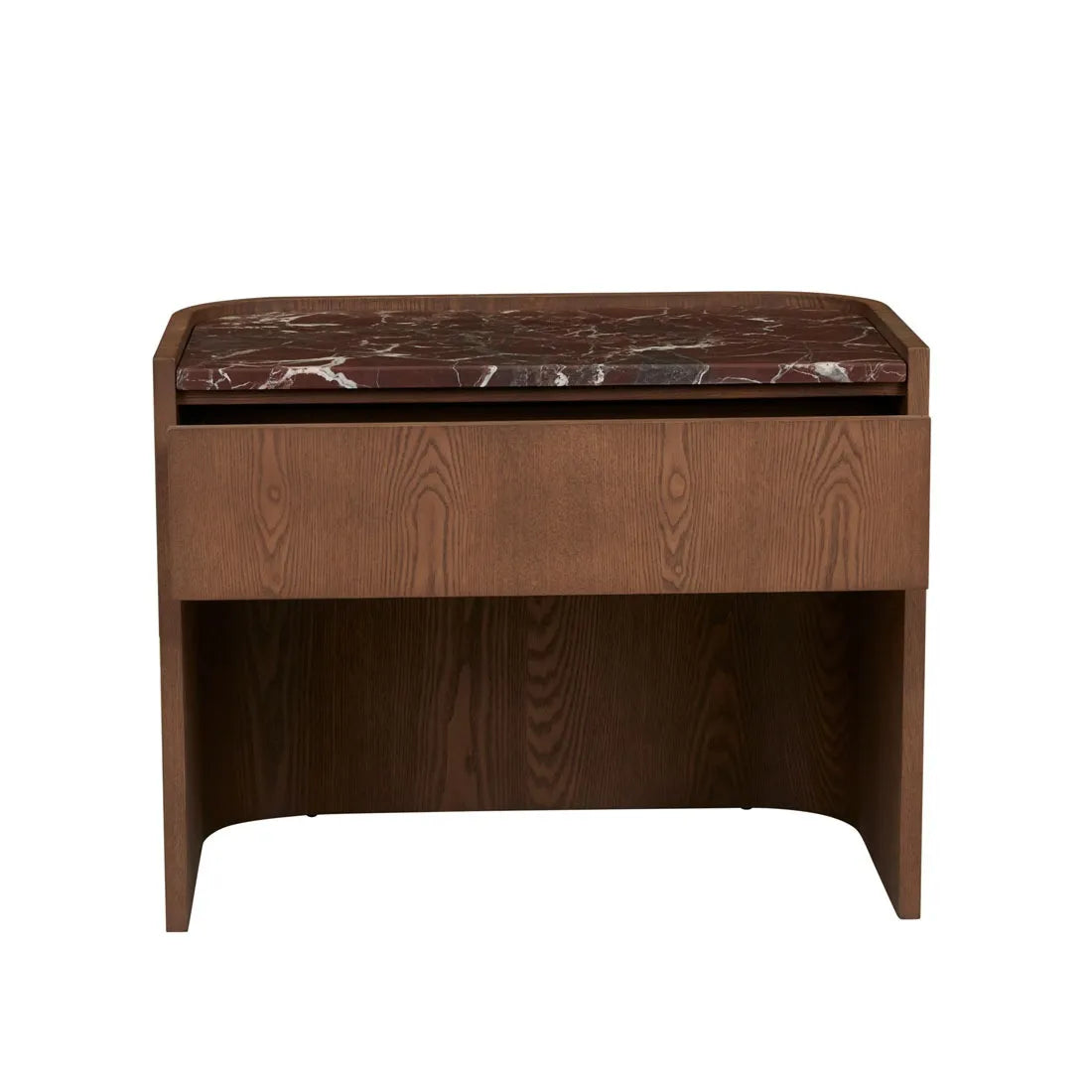 Elsie Large Bedside Rouge Marble/Smoked Ash