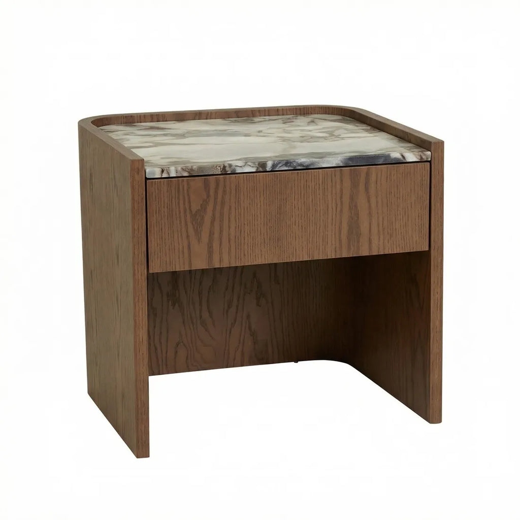 Elsie Large Bedside Ocean Marble/Smoked Ash