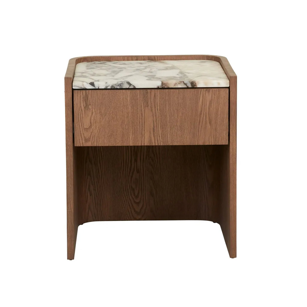 Elsie Narrow Bedside Ocean Marble/Smoked Ash