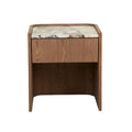 Elsie Narrow Bedside Ocean Marble/Smoked Ash