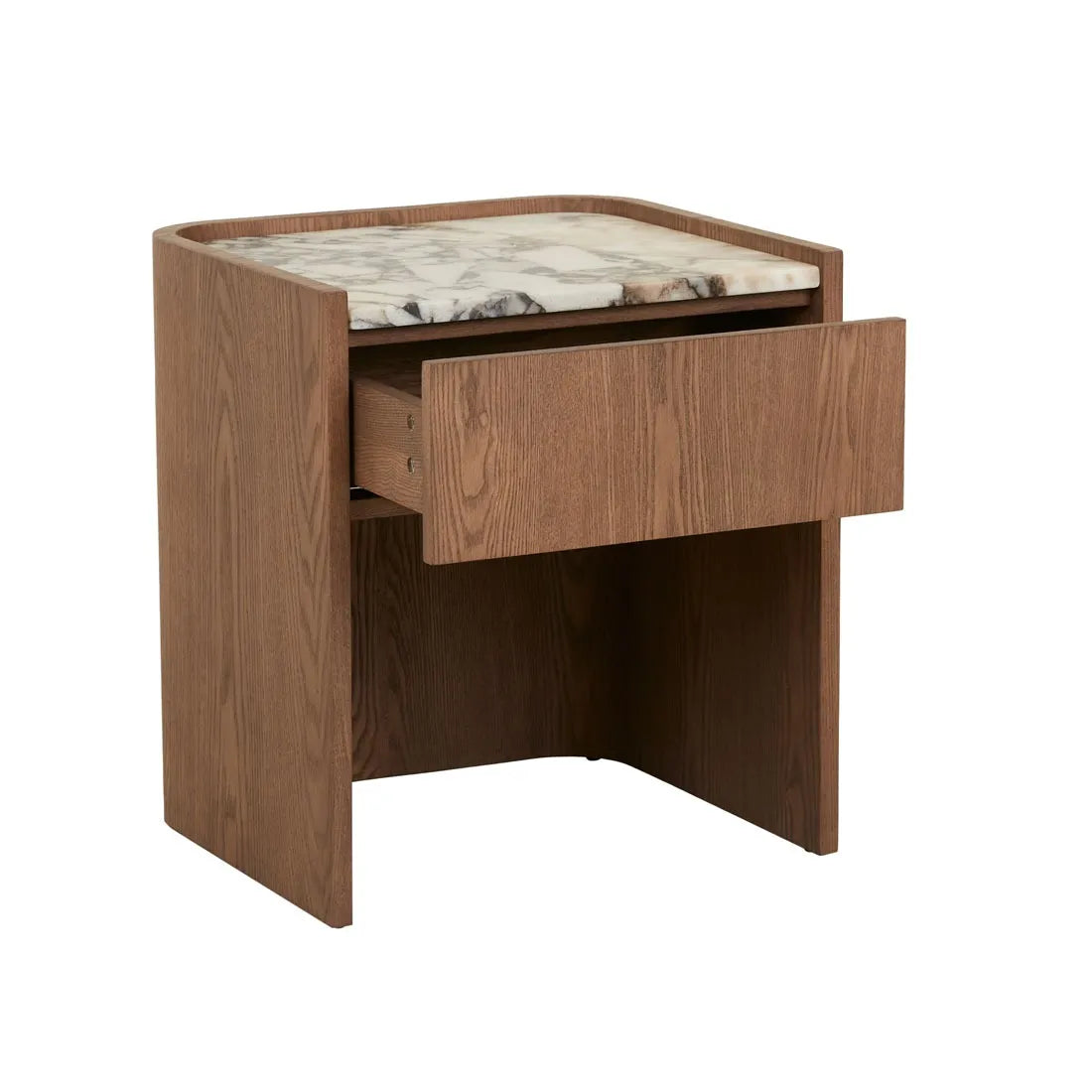Elsie Narrow Bedside Ocean Marble/Smoked Ash
