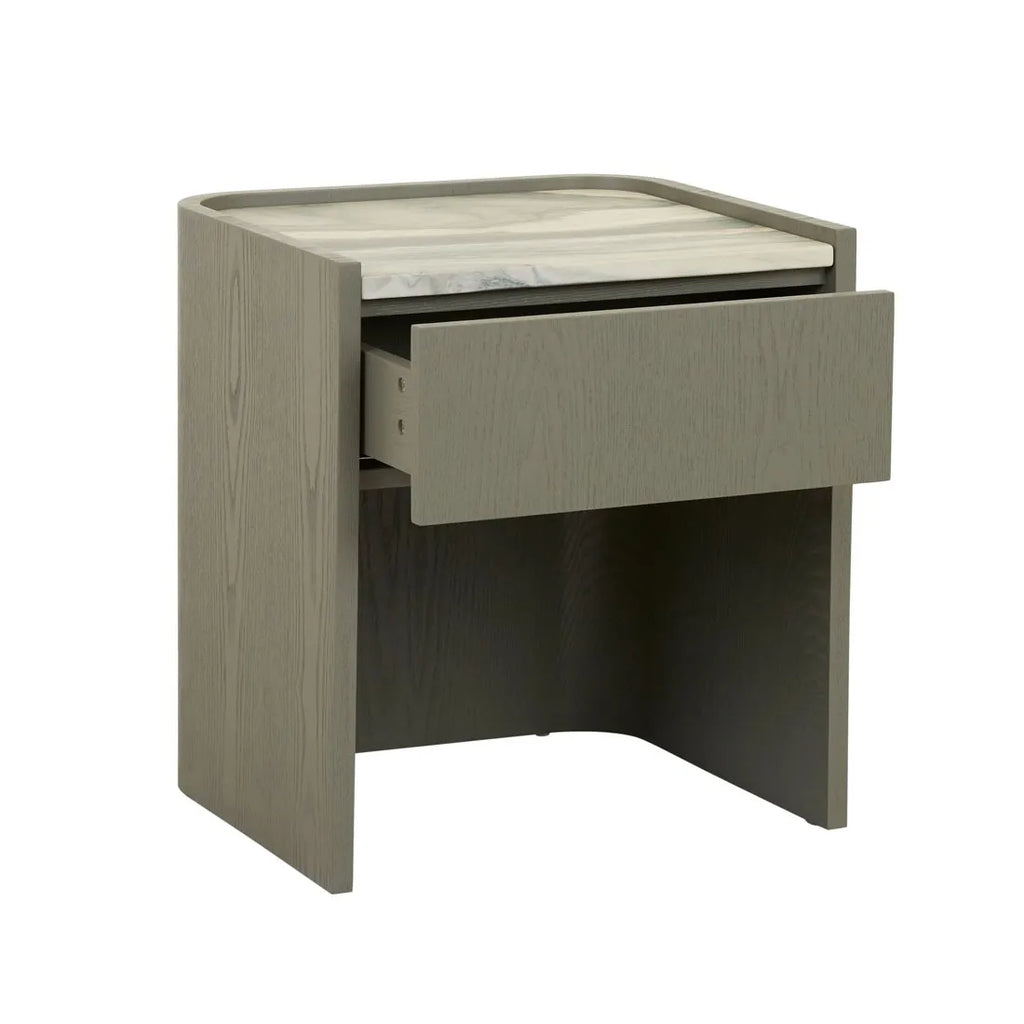 Elsie Narrow Bedside Marine Marble/Thyme