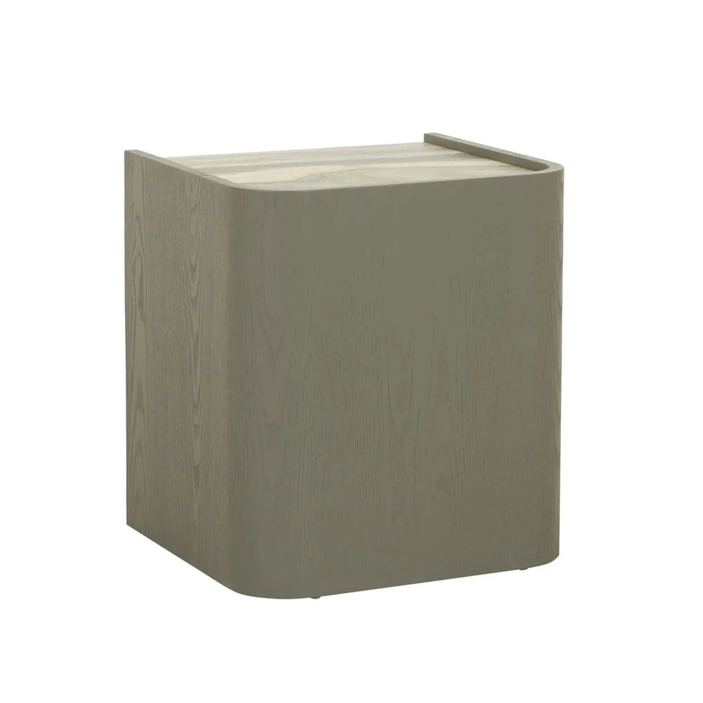 Elsie Narrow Bedside Marine Marble/Thyme