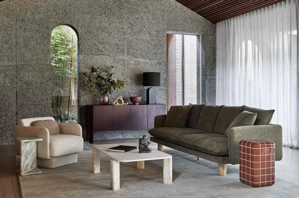 Vittoria Elliot Four Seater Sofa Copeland Olive