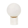 Easton Globe Table Lamp White Marble