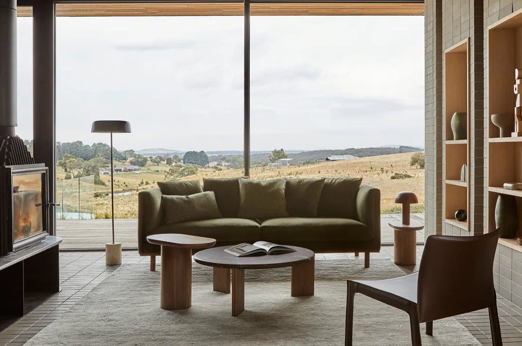 Ray Marble Coffee Table Smoked Rouge