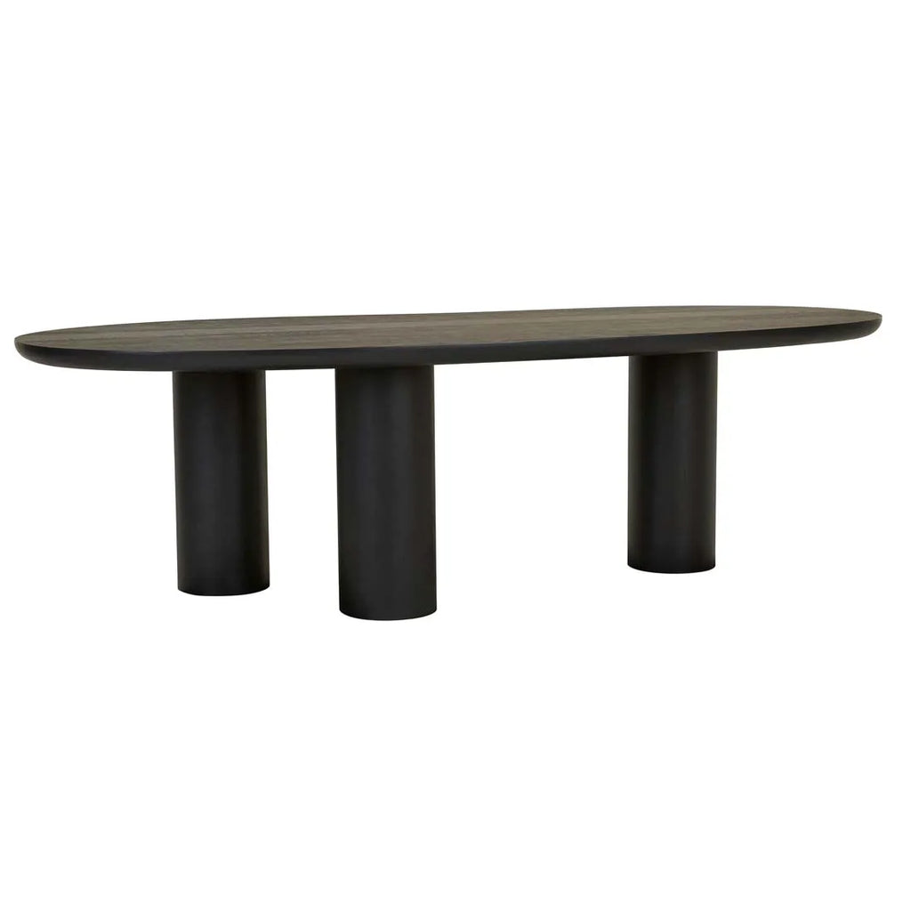 Seb Curve Dining Table 2600mm Black