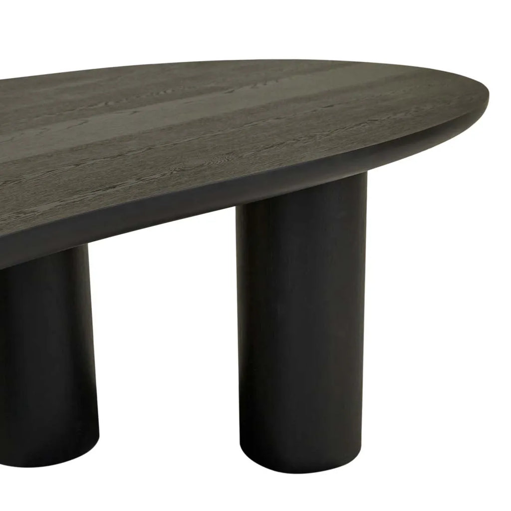 Seb Curve Dining Table 2600mm Black