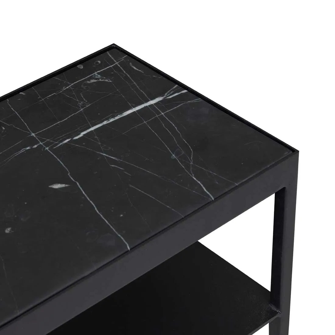 Elle Slim Console 900mm Black/Black
