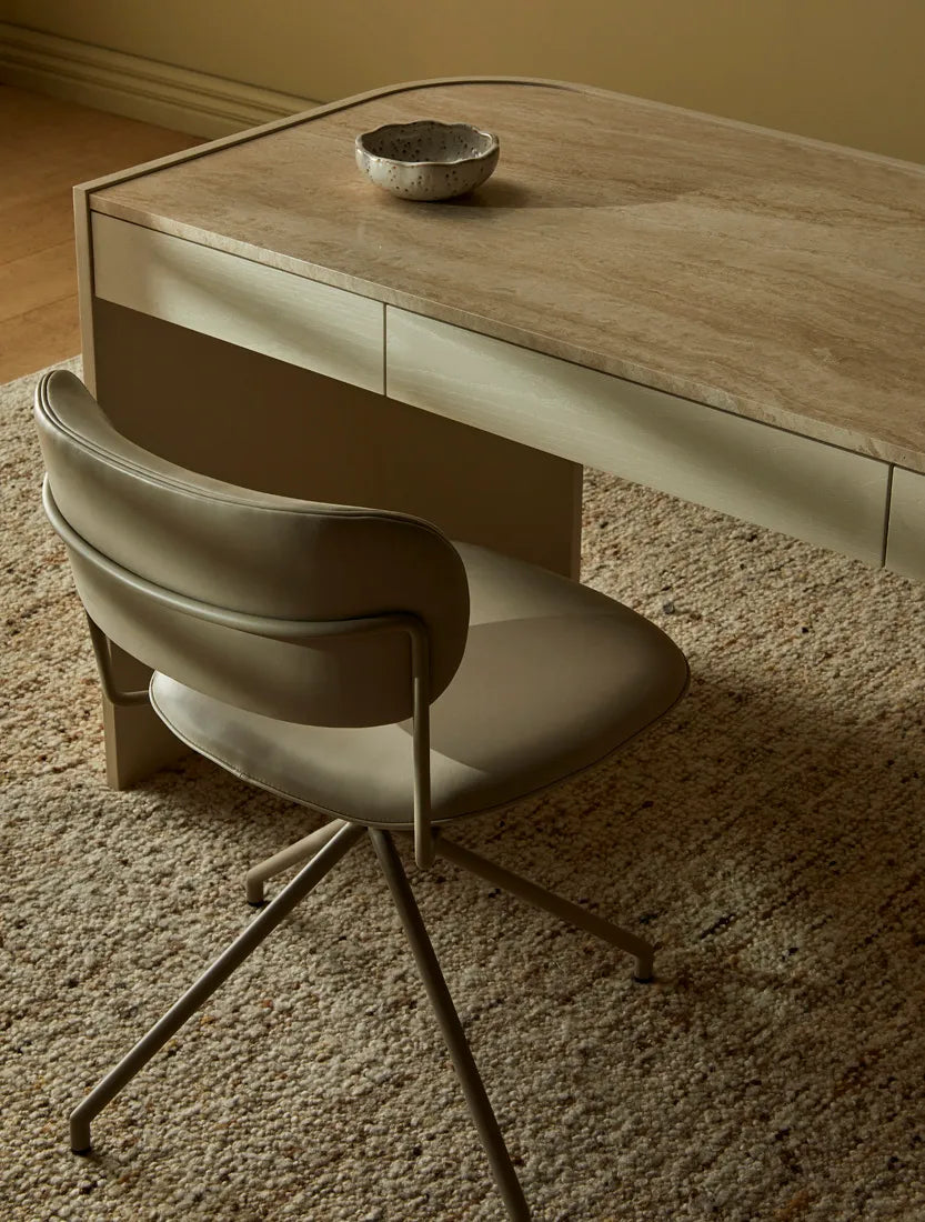 Piccolo Spider Leg Office Chair Sandstone