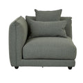 Felix Crest Left Corner Sofa Olive Leaf