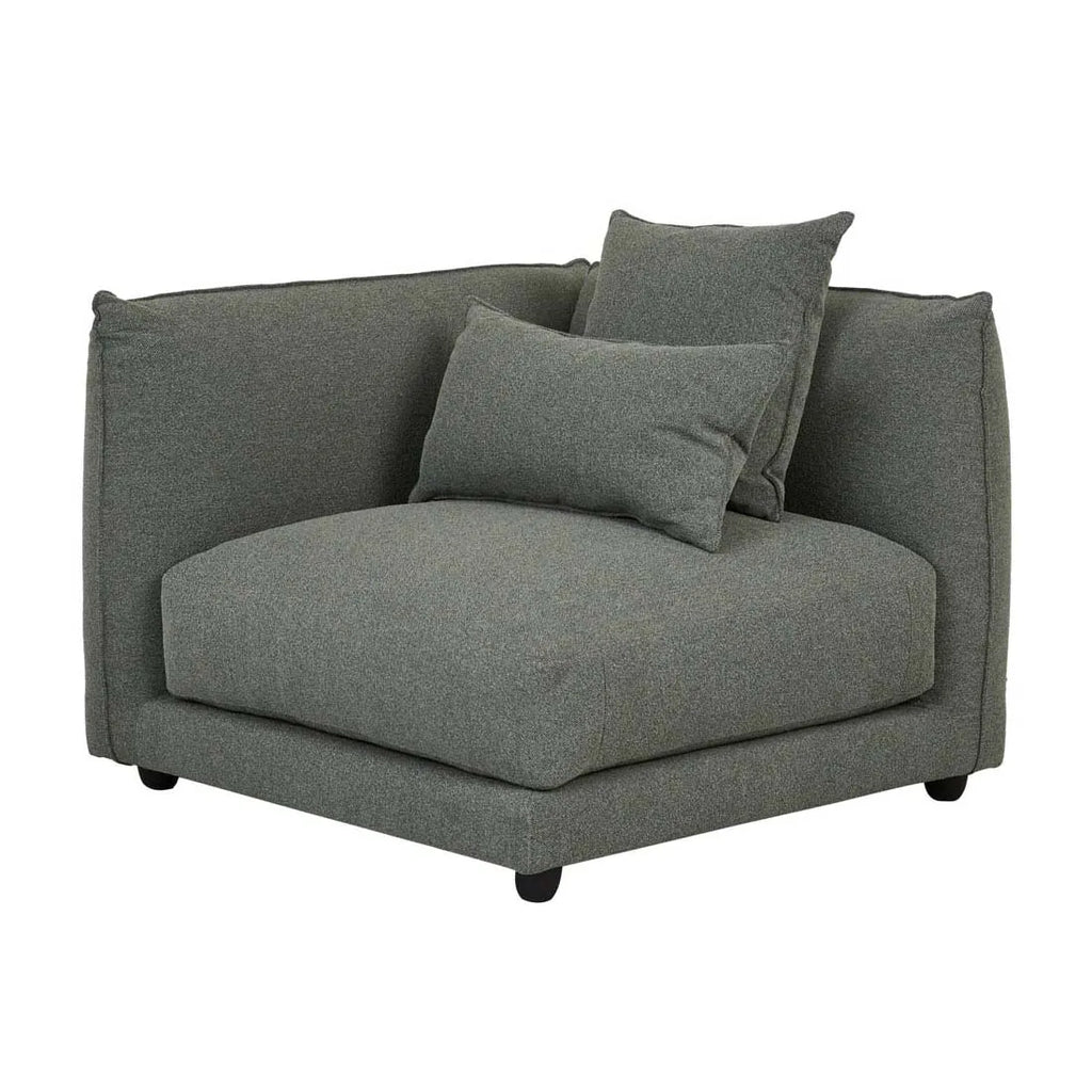 Felix Crest Left Corner Sofa Olive Leaf