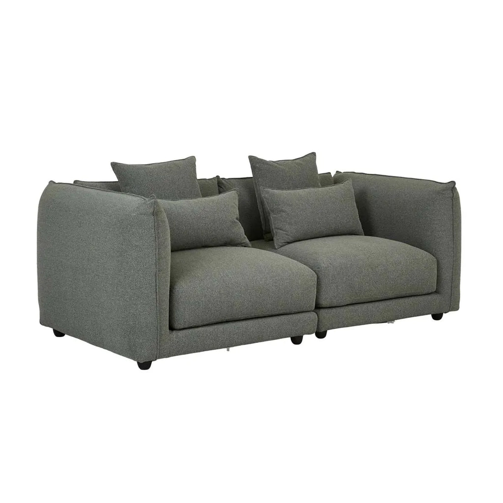 Felix Crest Right Corner Sofa Olive Leaf