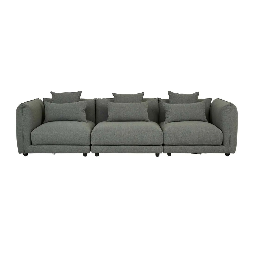 Felix Crest Right Corner Sofa Olive Leaf