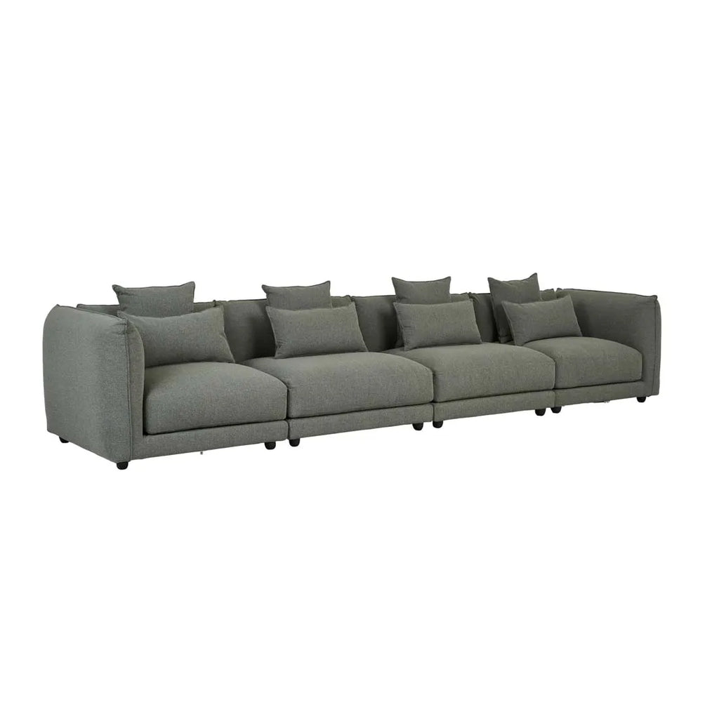 Felix Crest Right Corner Sofa Olive Leaf