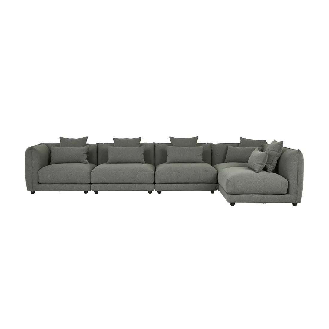 Felix Crest Right Corner Sofa Olive Leaf