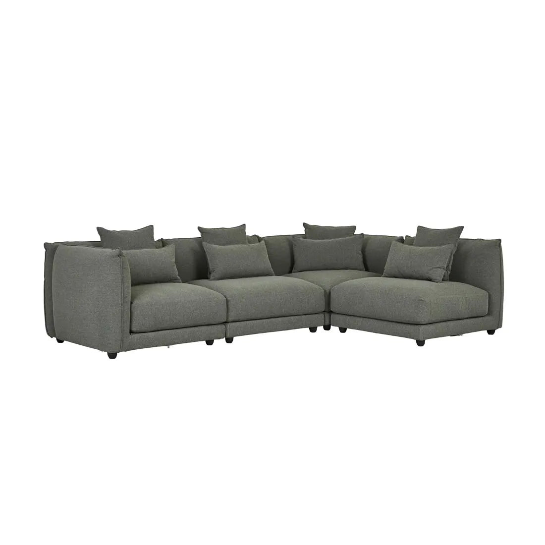 Felix Crest Right Corner Sofa Olive Leaf