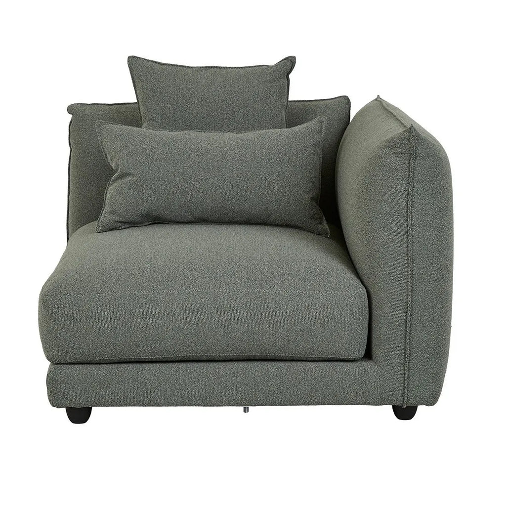 Felix Crest Right Corner Sofa Olive Leaf