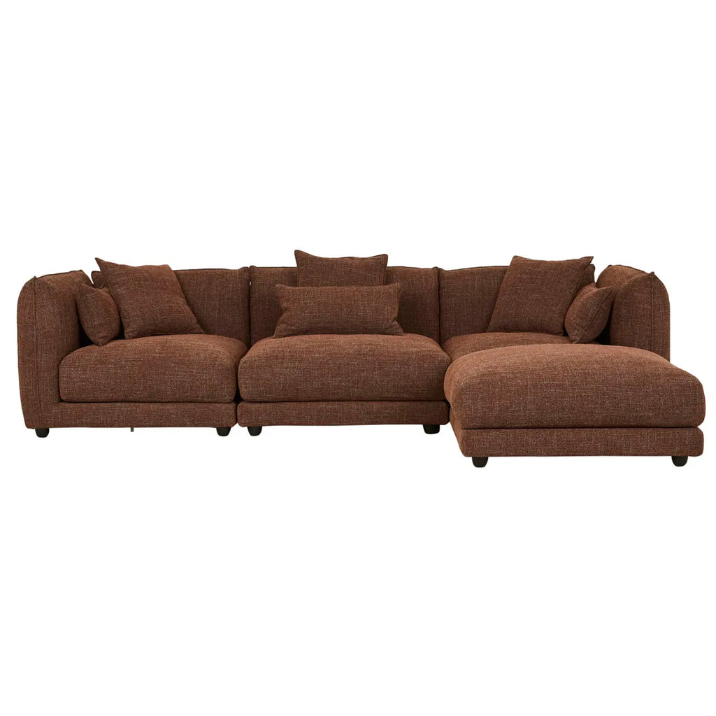 Felix Crest Left Corner Sofa Auburn Weave