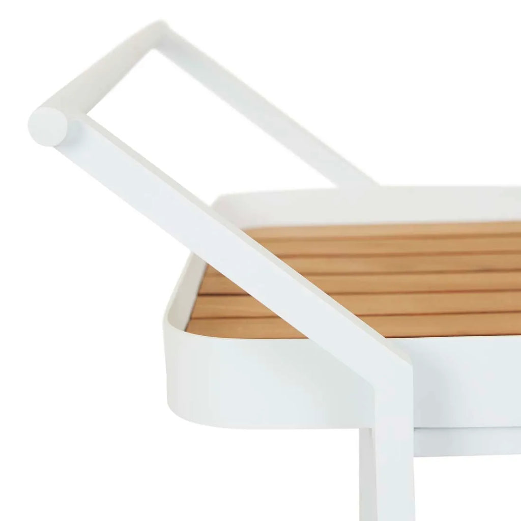 Tulum Bar Trolley White