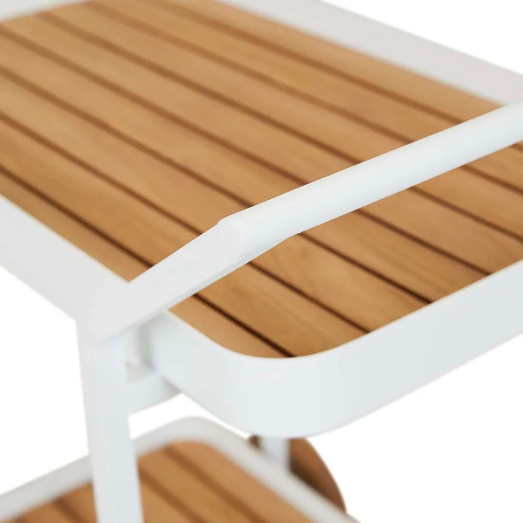 Tulum Bar Trolley White