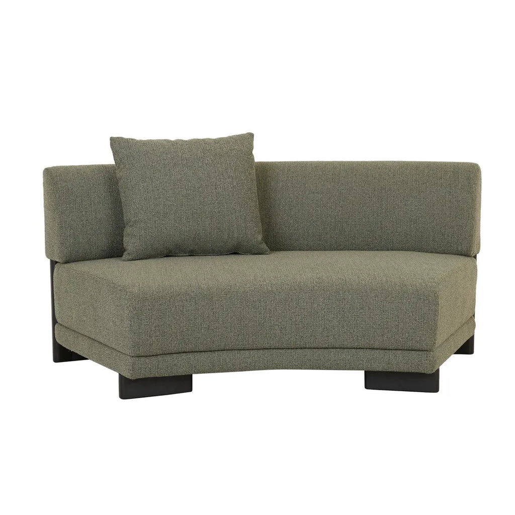 Felix Orbit Two Seater Arc Sofa Moss Tweed