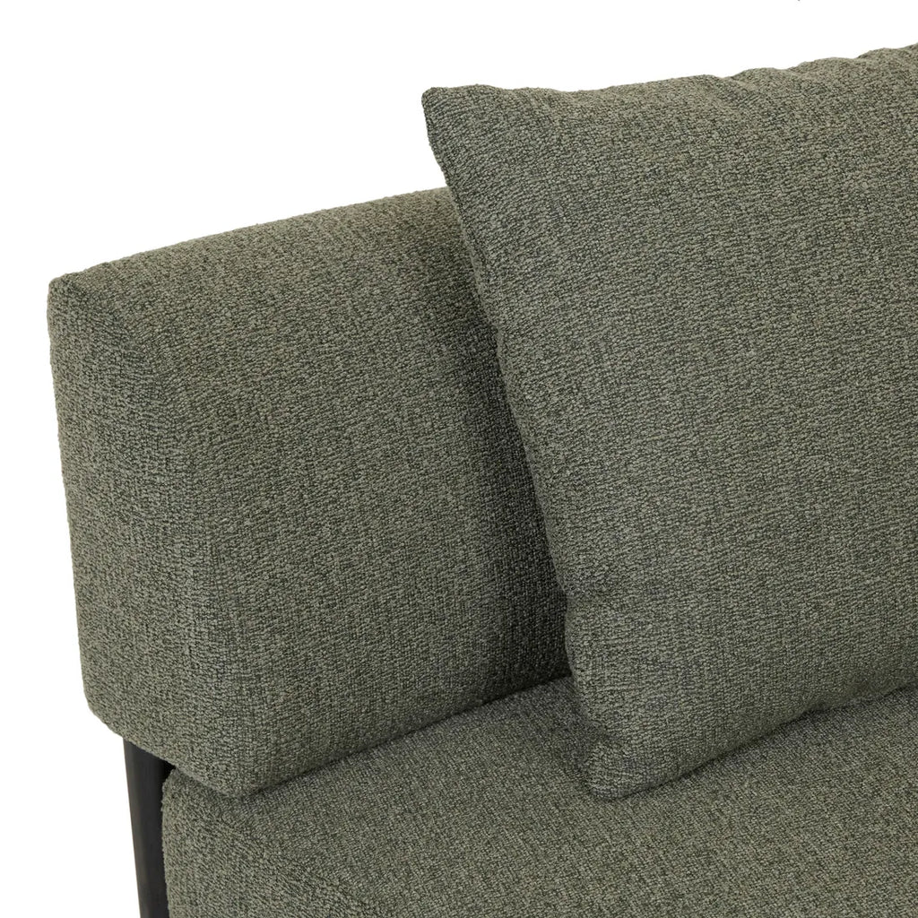 Felix Orbit Two Seater Arc Sofa Moss Tweed