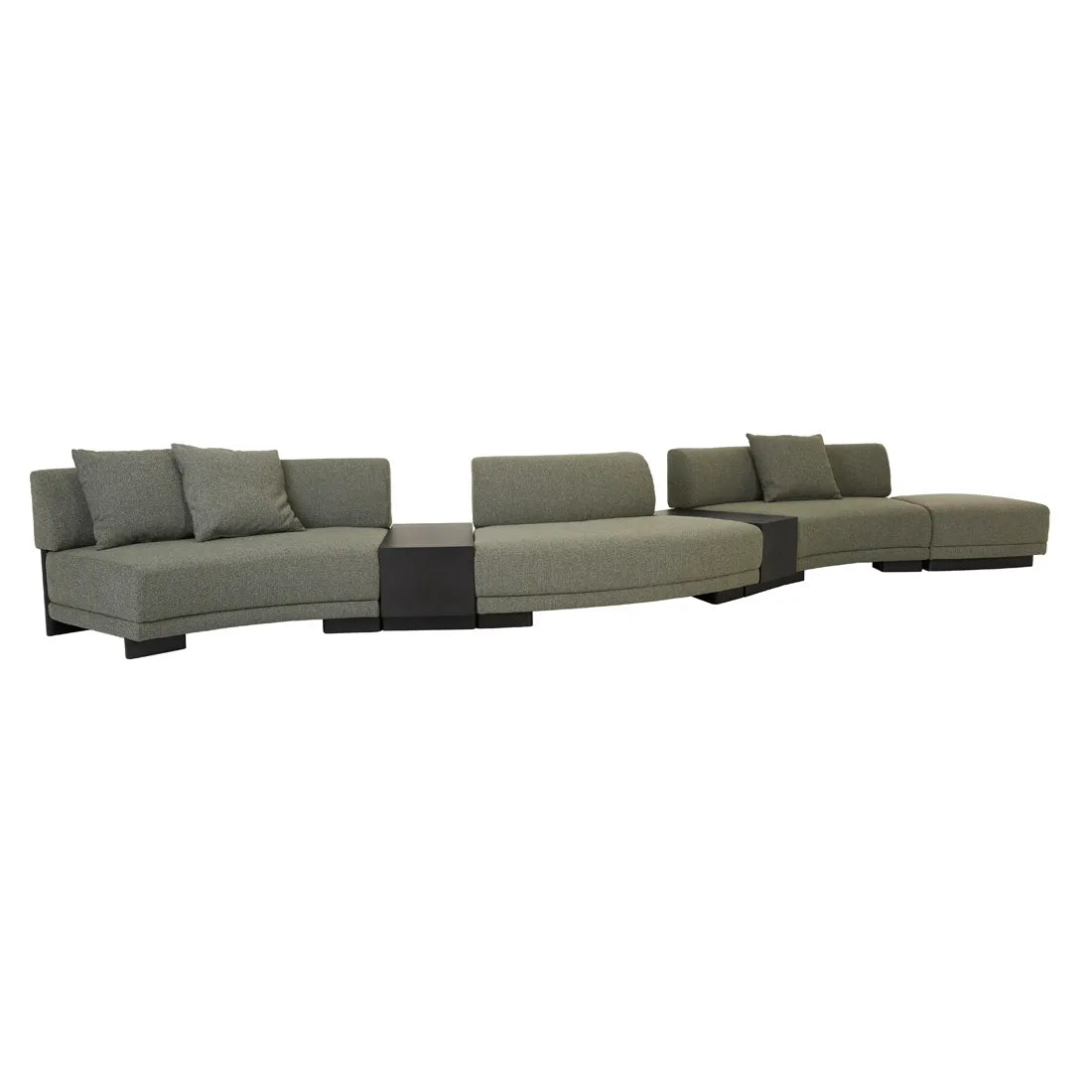 Felix Orbit Two Seater Arc Sofa Moss Tweed