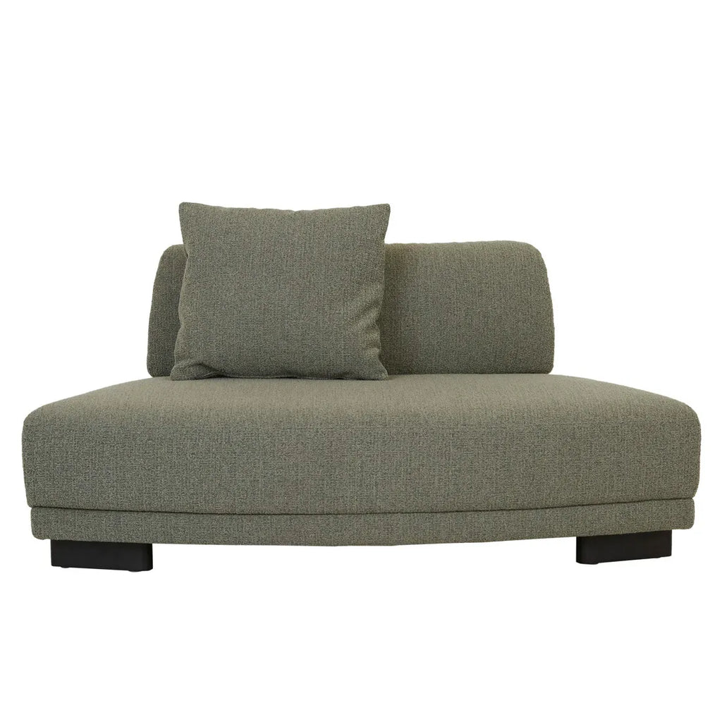 Felix Orbit Two Seater Curve Sofa Moss Tweed