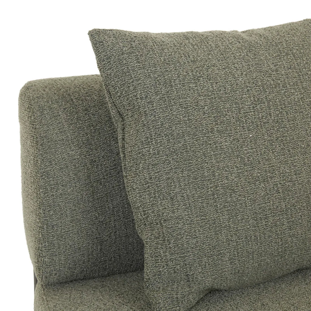 Felix Orbit Two Seater Curve Sofa Moss Tweed