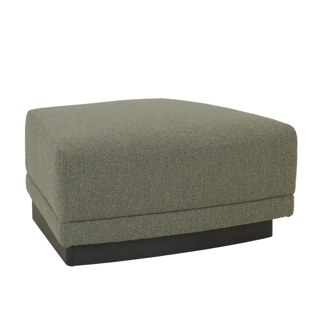 Felix Orbit Wedge Ottoman Moss Tweed