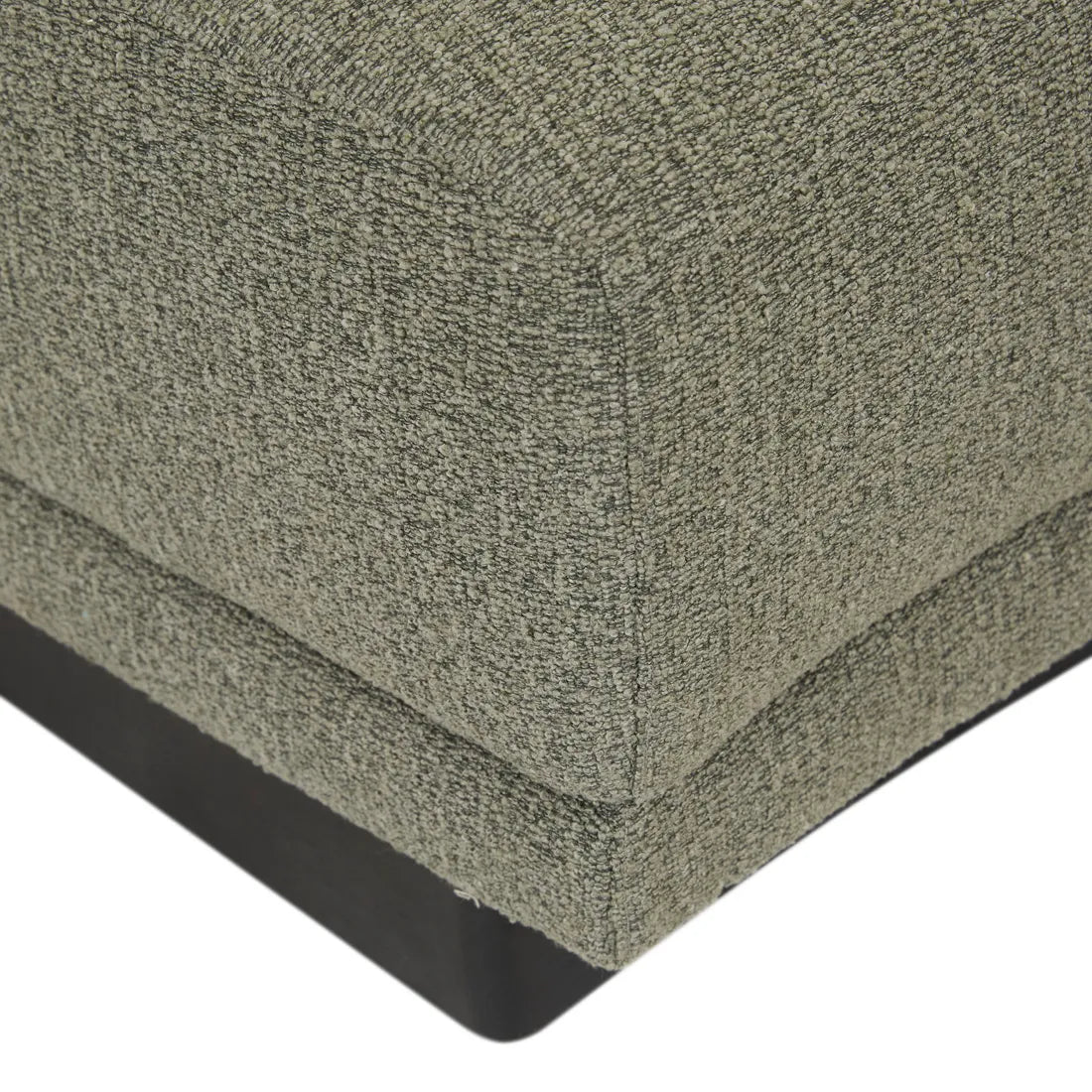 Felix Orbit Wedge Ottoman Moss Tweed