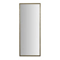 Verona Ribbed Floor Mirror Antique Brass